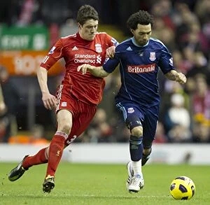 Images Dated 2nd February 2011: Liverpool vs Stoke City: Clash at the Britannia - 2nd February 2011