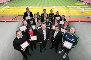 Images Dated 7th February 2014: Long Service awards at the Britannia Stadium for SCFC STAFF