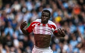 Mame Diouf Collection: Manchester City vs Stoke City: Clash at The Etihad - August 30, 2014