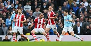 Manchester City v Stoke City Collection: Manchester City vs Stoke City: Clash at The Etihad - February 22, 2014