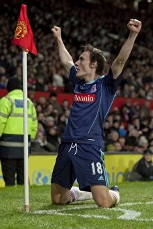 Dean Whitehead Collection: Manchester United vs Stoke City: Clash at Old Trafford - January 4, 2011