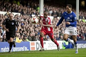 Everton v Stoke City Collection: March 14, 2009: A Thrilling Clash - Everton vs Stoke City at Goodison Park