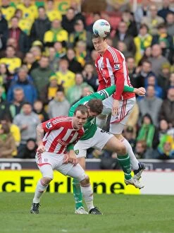 Images Dated 3rd March 2012: March 3, 2012: A Battle at Bet365 Stadium - Stoke City vs Norwich City