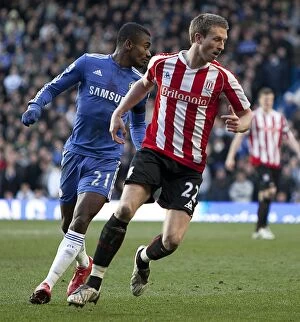 Images Dated 7th March 2010: March 7, 2010: Clash at The Bridge - Chelsea vs Stoke City