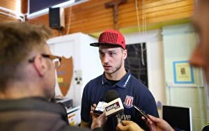 Images Dated 25th April 2014: Marko Arnautovic at St Lukes Primary School