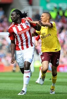 Images Dated 8th May 2011: May 8, 2011: A Football Rivalry - Stoke City vs Arsenal (The Britannia Showdown)