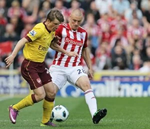 Images Dated 8th May 2011: May 8, 2011 Showdown: Stoke City vs Arsenal at the Bet365 Stadium