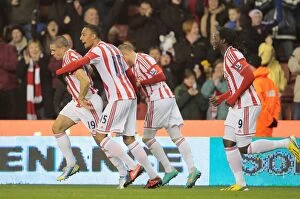 Images Dated 26th December 2012: A Merry Christmas Battle: Stoke City vs Liverpool (December 26, 2012)