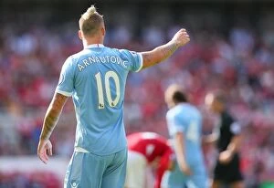 Marko Arnautovic Collection: Middlesbrough vs Stoke City: Clash of the Championship Titans (August 13, 2016)