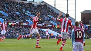 Images Dated 28th March 2014: Midland Rivalry: Aston Villa vs Stoke City - March 23, 2014