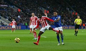 Images Dated 20th January 2015: Midland Rivalry Clash: Leicester City vs Stoke City, January 17, 2015