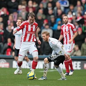 Images Dated 28th January 2012: Midland Rivalry: Derby County vs Stoke City - January 28, 2012
