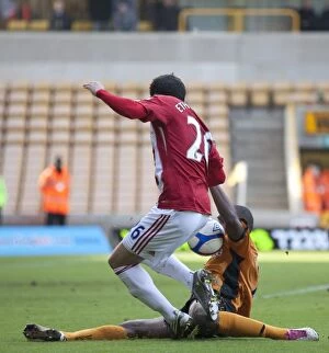 Images Dated 30th January 2011: Midland Rivalry: Wolverhampton Wanderers vs Stoke City, January 30, 2011