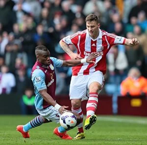 Images Dated 28th March 2014: Midland Rivals Clash: Aston Villa vs Stoke City - March 23, 2014