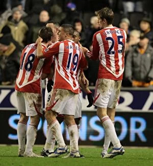 Images Dated 17th December 2011: Midlands Rivalry: Wolverhampton Wanderers vs. Stoke City (December 17, 2011)