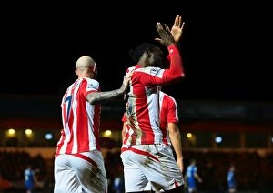 Images Dated 6th February 2015: Monday Night Clash: Rochdale vs Stoke City - January 26, 2015