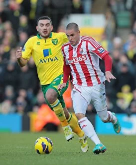 Images Dated 3rd November 2012: Norwich City vs Stoke City: Championship Showdown (November 3, 2012)