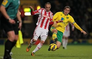 Images Dated 3rd November 2012: Norwich City vs Stoke City: Clash of the Championship Titans (November 3, 2012)