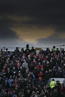 Images Dated 7th January 2012: Passionate Stoke City Fans in Action at Gillingham Match, January 7, 2012