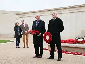 14-15 Liverpool Programme Gallery: Peter Coates and Mark Hughes at the National Memorial Arboretum