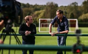 14-15 Swansea City Programme Collection: Peter Crouch talks to Soccer am