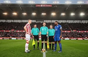 Stoke City v Leicester City Collection: Premier League Battle: Stoke City vs Leicester City at the bet365 Stadium - December 17, 2016