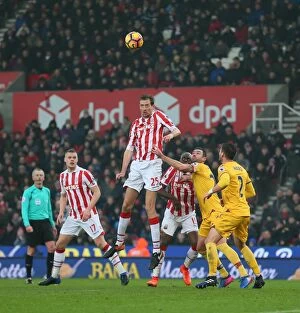 Images Dated 11th February 2017: Premier League Clash: Stoke City vs Crystal Palace - 11 February 2017 at Bet365 Stadium