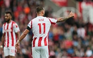 Images Dated 19th August 2017: Premier League Showdown: Stoke City vs Arsenal at the bet365 Stadium (August 19, 2017)