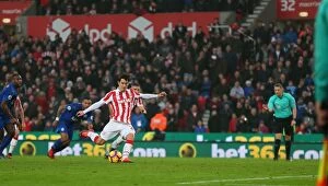 Images Dated 17th December 2016: Premier League Showdown: Stoke City vs Leicester City at bet365 Stadium, December 17, 2016