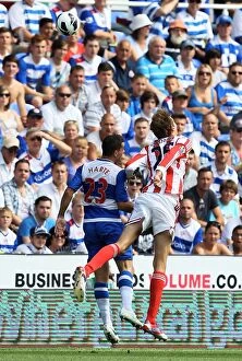 Reading v Stoke City Collection: Saturday, 18th August 2012: Reading vs Stoke City - Football Intense Moment