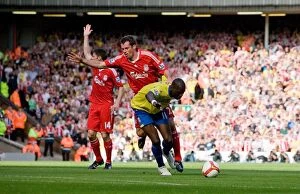 Images Dated 20th September 2008: September Showdown: Liverpool vs. Stoke City - A Football Rivalry Ignites (2008)