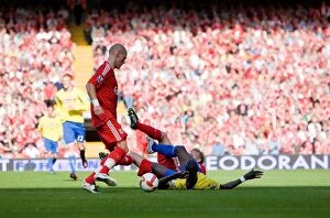 Images Dated 20th September 2008: September Showdown: Liverpool vs. Stoke City - A Football Rivalry Ignites (2008)