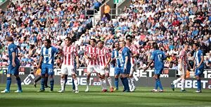 Wigan Athletic v Stoke City Collection: September Showdown: Stoke City vs Wigan Athletic at DW Stadium (2012)