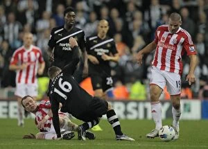 Images Dated 31st October 2011: Showdown at the Bet365 Stadium: Stoke City vs Newcastle United - October 31, 2011