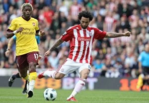 Images Dated 8th May 2011: Showdown at the Britannia: Stoke City vs Arsenal, May 8, 2011