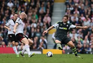Images Dated 14th October 2013: Showdown at Craven Cottage: Fulham vs Stoke City - October 5, 2013