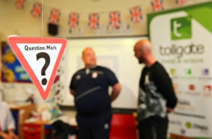14-15 Tottenham Programme Collection: Stephen Ireland visits Local School