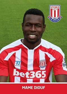 Mame Diouf Collection: Stoke City FC 2014-15: Squad and Individual Player Headshots