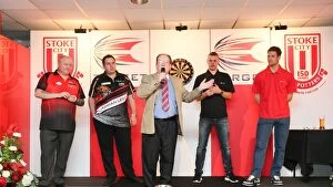 Images Dated 7th December 2013: Stoke City FC: Darts Night 2013 - November 26th