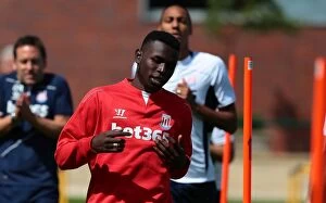 Images Dated 18th July 2014: Stoke City FC: Pre-Season Training 2014 - Ready for Football Action