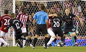 Images Dated 13th September 2010: Stoke City FC's Huth and Jones Secure Dramatic 2-1 Victory Over Aston Villa (September 13, 2010)