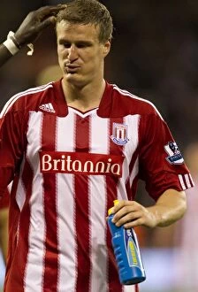 Images Dated 13th September 2010: Stoke City FC's Thrilling 2-1 Victory Over Aston Villa: Huth and Jones Score the Goals