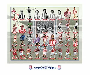Stoke City Legends Framed Print