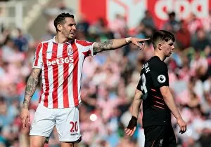 Geoff Cameron Collection: Stoke City v Liverpool 8th April 2017