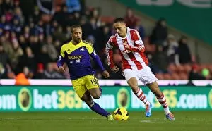 Images Dated 18th February 2014: Stoke City v Swansea City