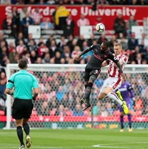 Images Dated 19th August 2017: Stoke City vs Arsenal Clash: 19th August 2017 at the bet365 Stadium