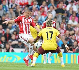 Images Dated 8th May 2011: Stoke City vs Arsenal Clash at Bet365 Stadium: May 8, 2011