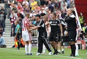 Images Dated 26th August 2012: Stoke City vs Arsenal: Clash at the Britannia (August 26, 2012)