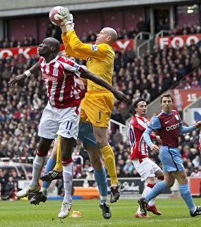 Images Dated 13th March 2010: Stoke City vs Aston Villa Clash: March 13, 2010 - Bet365 Stadium