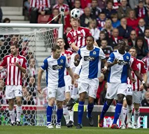 Images Dated 2nd October 2010: Stoke City vs. Blackburn Rovers: Clash at the Bet365 Stadium - October 2, 2010